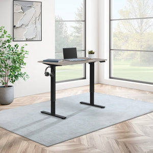 OSP Home Furnishings Primo Electric Sit Stand Desk with Programmable Height Memory for Modern Home Offices PMO4823B-LG