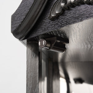 English Elm Lighted Corner Curio Cabinet With Adjustable Shelves, Elegant Black Design, Perfect For Home Display W1758P300126