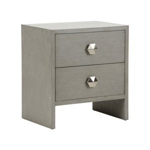 Moxy Bedside Table 2 Drawer Gray 385898 Chelsea House