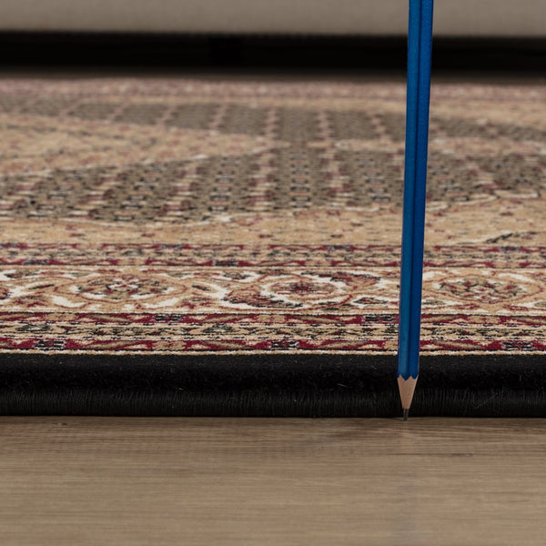 English Elm Manchester Elegant Black & Ivory 2 Ft. X 3 Ft. Area Rug – Durable, Soft, & Stain Resistant Design B186P316782