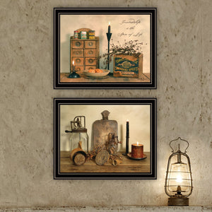 English Elm Trendy Decor 4u Billy Jacobs Two Piece Framed Typography Art Set for Home Walls B067P254104