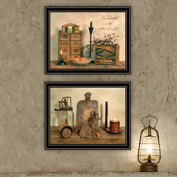 English Elm Trendy Decor 4u Billy Jacobs Two Piece Framed Typography Art Set for Home Walls B067P254104