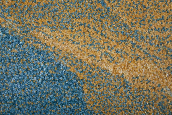 Feizy Rugs Kawai Hand-tufted Wool & Viscose Abstract Rug – Luxurious Modern Design For Stylish Home Decor Blue,Gold,Gray Wool,Viscose Kaw8987ftel000g00