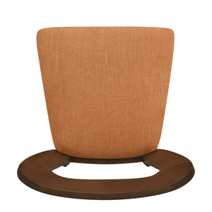 English Elm Christopher Knight Home® - Dining Chair Modern Set of 2 with Rounded Back and Upholstered Seat on Durable Rubberwood Frame Caramel,Walnut N771P254007W