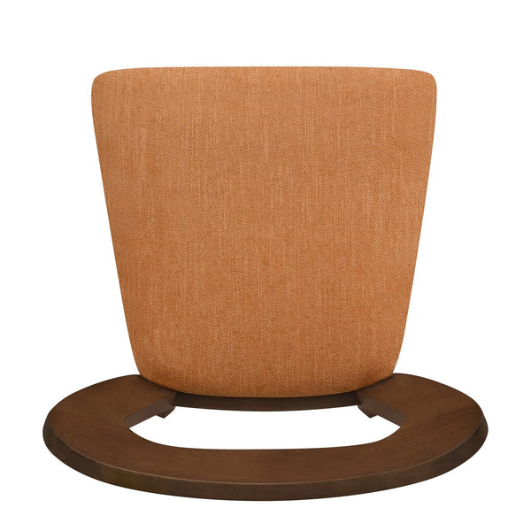 English Elm Christopher Knight Home® - Dining Chair Modern Set of 2 with Rounded Back and Upholstered Seat on Durable Rubberwood Frame Caramel,Walnut N771P254007W