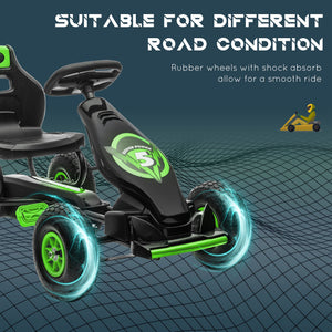 English Elm Aosom Youth Scooter Steel Frame Dual Caliper Brakes Inflatable Tire Kids Ride W2225P217461