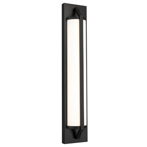 English Elm 24-inches Integrated Led Vanity Bar Light with Selectable Dimmer for Modern Bathrooms Black B370P444048