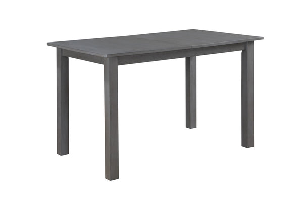 English Elm Carminegray Rustic Rubberwood Extendable Dining Table Seats 4 to 6 for Modern Farmhouse B2749P413322