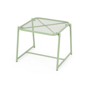 English Elm Christopher Knight Home® - ELBA Modern Mesh Shell Chat Set with Powder-Coated Iron Frame, Retro Minimal Outdoor Seating Green N775P250740G