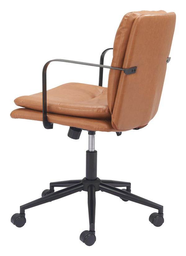 Zuo Modern Birao Office Chair - Modern Design With High-quality Materials For Stylish Home Office Solutions Brown 100% Polyurethane,Plywood,Steel 110438-zuo-modern