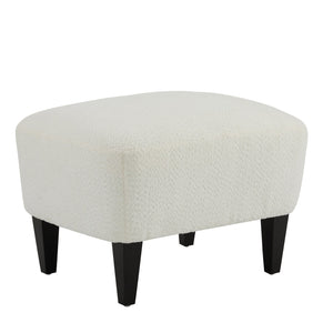 English Elm Christopher Knight Home® - Gerald Boucle Upholstered Club Chair with Tapered Birch Legs, Tonal Piping and Cozy Texture Black,Off White 33 L x 32.75 W x 30 H N776P243523W