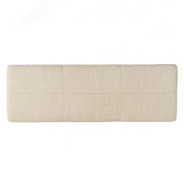 English Elm Upholstered Storage Ottoman with Solid Wood Legs Wide Hinged Bench for Living Rooms N757P414088B