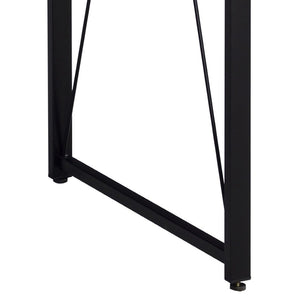 English Elm Weathered Oak Writing Desk - 47.5" Stylish Home Office Desk With Metal Sled Base For Modern Spaces B062P184523-GIGA