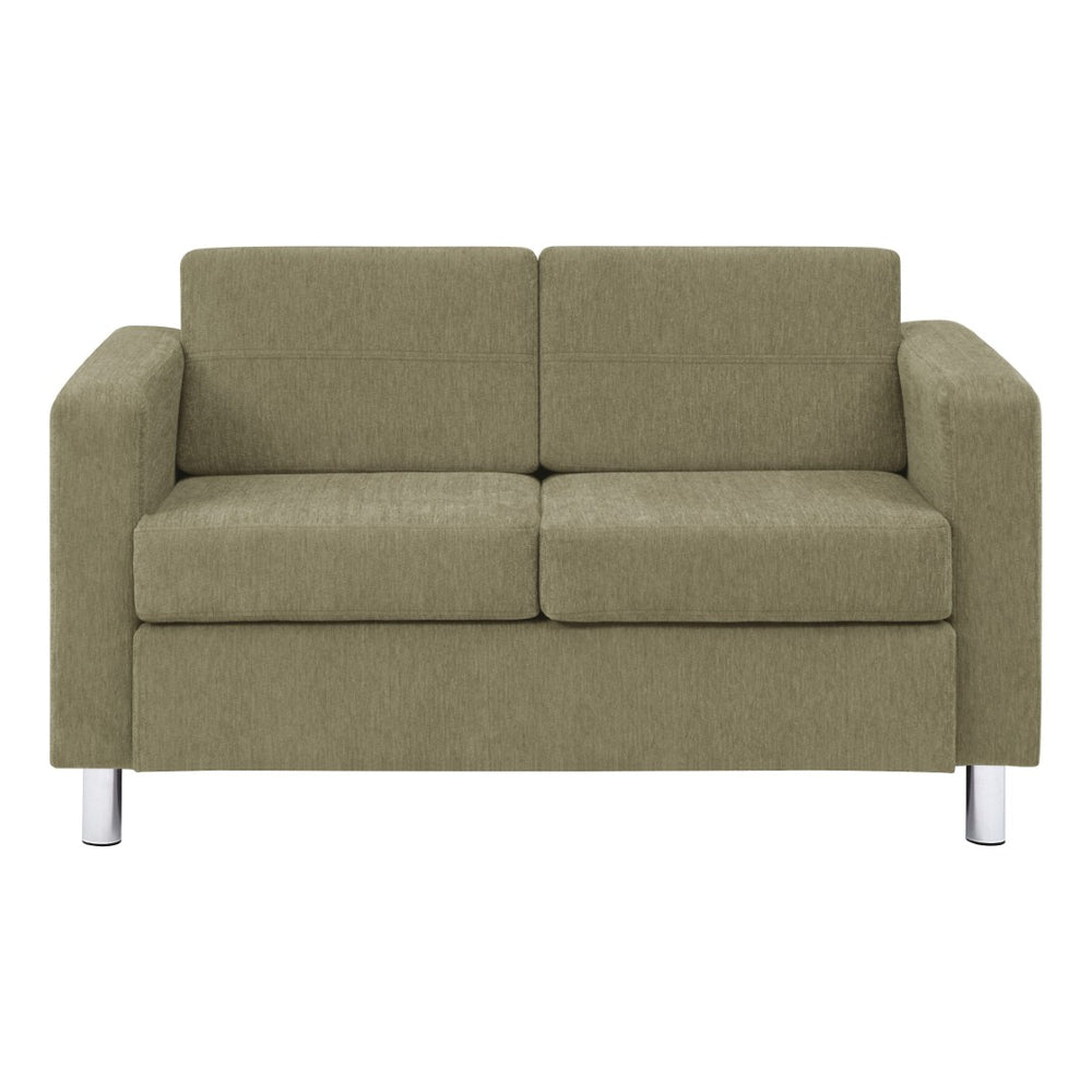 OSP Home Furnishings Pacific Club Chair with Chrome Legs Modern Upholstered Accent Seat for Living Room Loveseat PAC52-S126