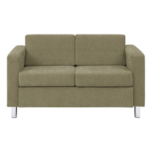OSP Home Furnishings Pacific Club Chair with Chrome Legs Modern Upholstered Accent Seat for Living Room Loveseat PAC52-S126
