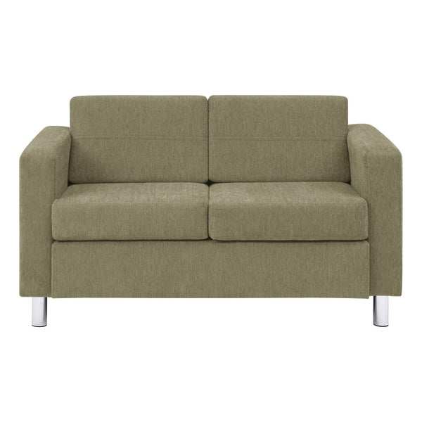 OSP Home Furnishings Pacific Club Chair with Chrome Legs Modern Upholstered Accent Seat for Living Room Loveseat PAC52-S126