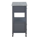 OSP Home Furnishings Fairfax Kitchen Cart Grey Grey