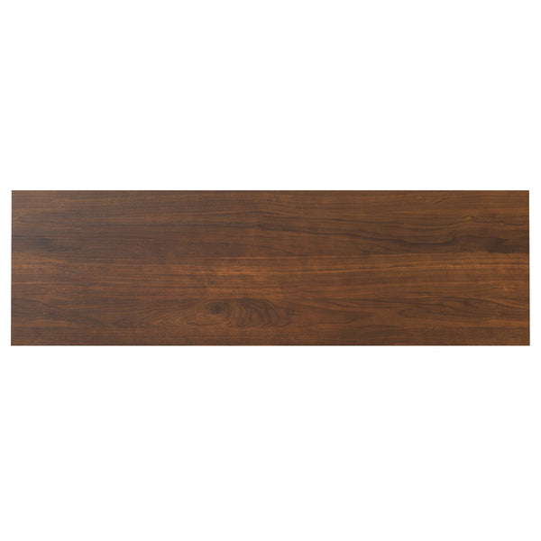 English Elm Banting Walnut Veneer Sideboard with Drawers Mid Century Modern Dining Storage B136P439018
