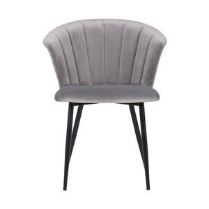 English Elm Lulu Velvet Armless Dining Chair with Steel Frame for Modern Spaces B2736P464878