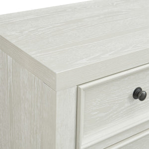 English Elm Wallace & Bay - Gypsum Whitewash 8-Drawer Dresser - Timeless Solid Wood Design With Elegant Storage Solution For Bedrooms B361P406174-GIGA