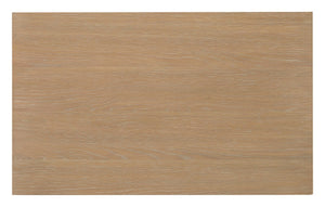 Hooker Furniture Banyon Desert Oak Three-Drawer Nightstand With Built-In Charging, White Oak Texture & Brushed Brass Pulls 6081-90016-82