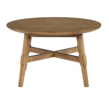 Steve Silver Oslo Pecan Finish Coffee Table: Midcentury Design, Sturdy Asian Hardwood, Perfect Living Room Centerpiece