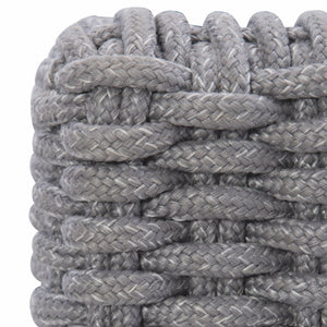 Bernhardt Bernhardt Capri Lounge Chair — Modern Grey Mist Rope, Raven Aluminum Legs, Plush Faux-Down Outdoor Comfort - Made to Order OP1012C