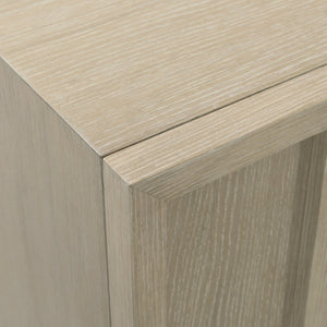 Bernhardt Bernhardt Solaria Door Chest With Dune Quartered Oak Finish, Geometric Overlays & Shiny Nickel Legs 310115