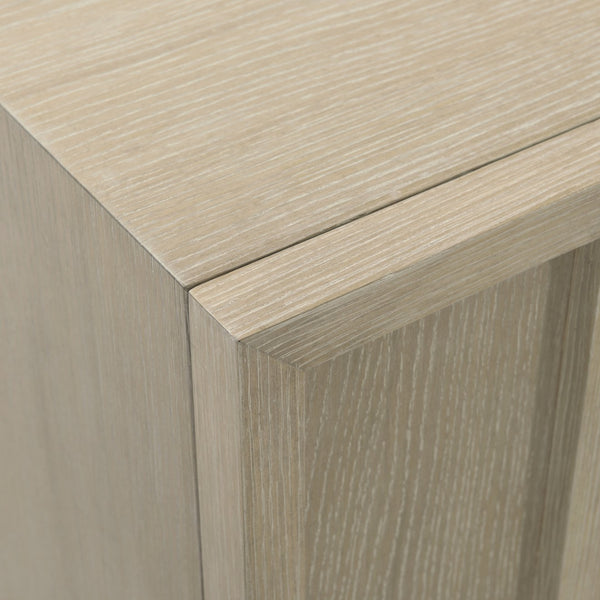 Bernhardt Bernhardt Solaria Door Chest With Dune Quartered Oak Finish, Geometric Overlays & Shiny Nickel Legs 310115