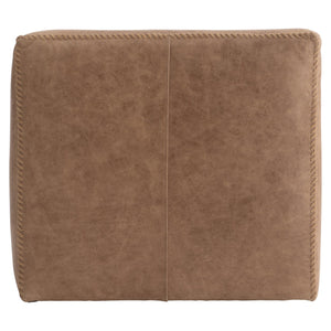 Bernhardt Bernhardt Hudson Leather Swivel Chair — Cube Club Design, Padded Arms, Top-Stitch Detail, 360° Swivel (35"W X 33"D X 30"H) 5322SLO