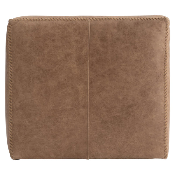 Bernhardt Bernhardt Hudson Leather Swivel Chair — Cube Club Design, Padded Arms, Top-Stitch Detail, 360° Swivel (35"W X 33"D X 30"H) 5322SLO