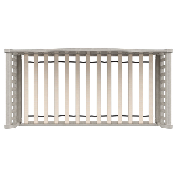 Homelegance By Top-Line Esteban Traditional Wood Slat Daybed Grey Rubberwood