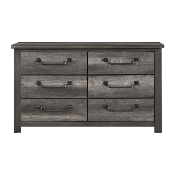 English Elm Gray 4-Drawer Storage Chest with Rustic Wood Finish, Compact 34"x17.5"x48" Organizer for Bedroom Gray 63.25 L x 20.5 W x 39 H B011P227527