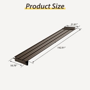 English Elm Gazebo Connector Kit Steel Expansion Linker for Wall Mounted Lean to Structures Brown W1859S00232