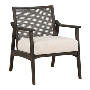 OSP Home Furnishings Lantana Cane Back Arm Chair Linen