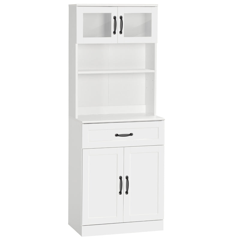 English Elm Foyer Beadboard Floor Cabinet with Drawers White Farmhouse Storage for Entryway Bath T3971P466316