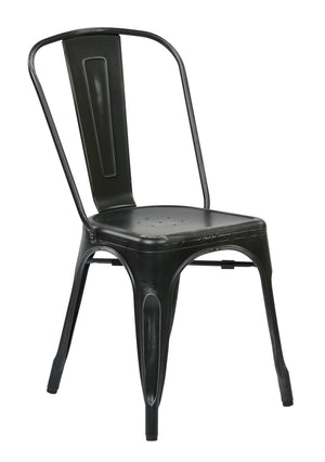 OSP Home Furnishings Bristow Armless Chair Antique Black