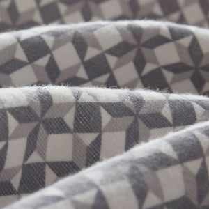 English Elm 4-piece Cal King Cotton Sheet Set Snowflake Print Breathable Wrinkle Resistant Bedding B035P408379
