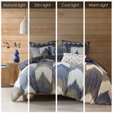 INK+IVY Alpine Mid-Century 3 Piece Duvet Cover Mini Set II12-555 Navy