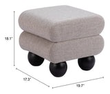 Davao Ottoman Gray 109981 Zuo Modern