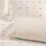 Urban Habitat Kids Callie Shabby Chic Cotton Jacquard Pom Pom Duvet Cover Set UHK12-0139 Multi