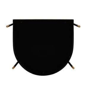 English Elm Lia Metal Chenille Armchair with Brushed Gold Accents, Floating Back Design, Luxurious Comfort Cream B365P397729