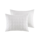 N Natori Cocoon Casual 3 Piece Quilt Top Duvet Cover Mini Set NS12-3655 White