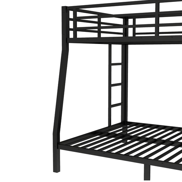 English Elm Metal Full Xl Over Queen Bunk Bed – Heavy-Duty, Space-Saving, Noise-Reducing Comfort For All Ages W1580S00238