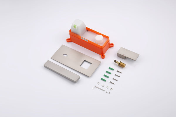 English Elm Wall Mount Faucet - Modern Brushed Nickel Bathroom Sink & Bathtub Fixture With Brass Valve Included T3177P269101-GIGA