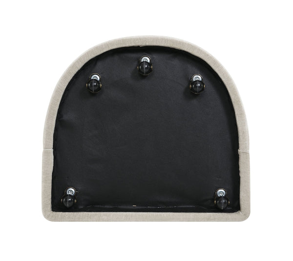 English Elm Contemporary Sculpted Barrel-Back Arm Chair with Smooth Casters, Neutral Textured Upholstery, Stylish Accent Seating taupe 27 L x 26 W x 33 H B2741P400836