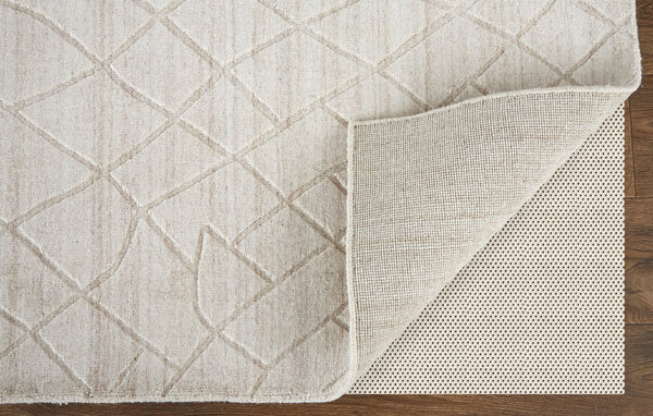 Feizy Rugs Redford Handwoven Geometric Rug Collection - Stylish, Durable, And Artisan Crafted For Modern Homes Ivory,Gray Viscose,Wool Red8846fbge000f00