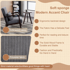 English Elm Mid-Century Accent Chair & Walnut Coffee Table Set - Vintage Elegance For Living Room & Bedroom Use W2989P362782