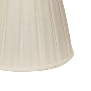 English Elm Slant Linen Box Pleat Softback Shade with Brass Washer Fitter for Table or Floor Lamps B075101279