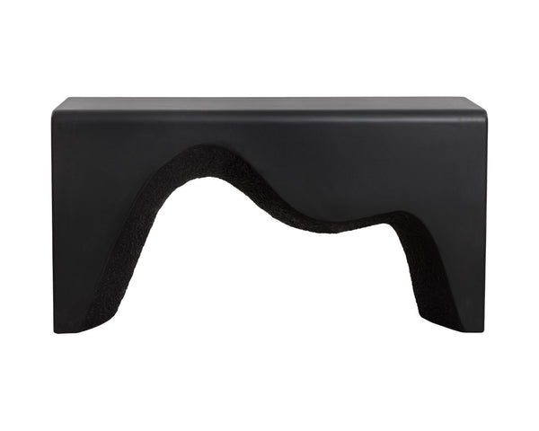 Sunpan MONTANUS Console Table - Modern Minimalist Concrete Design for Entryway & Living Spaces, 62" W 112213